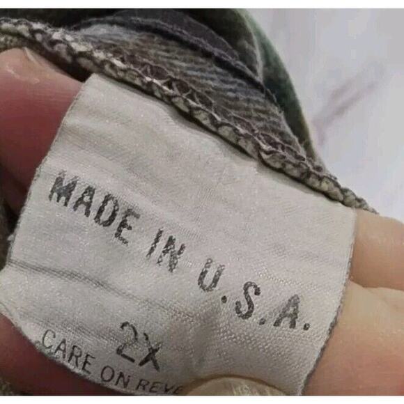 Hide N Tree Camo Pants Mens 44 Vintage Camo Hunting Fleece Woodland - Picture 10 of 14